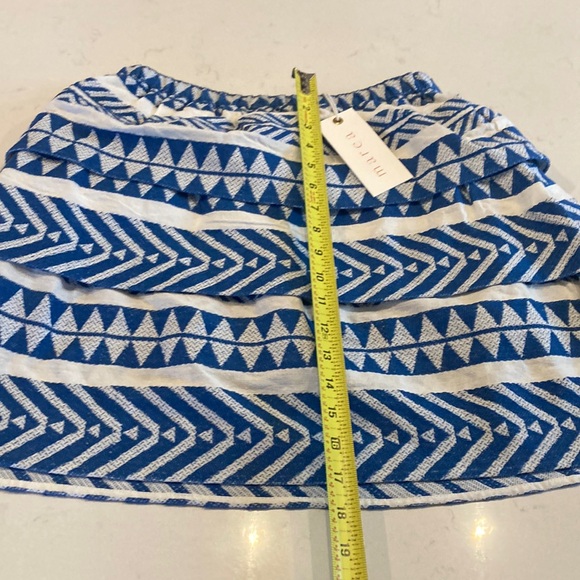 NEW Marea by Liz Joy Tiered Ruffle Southwest Boho Smocked Mini Skirt Size Small - Picture 7 of 8